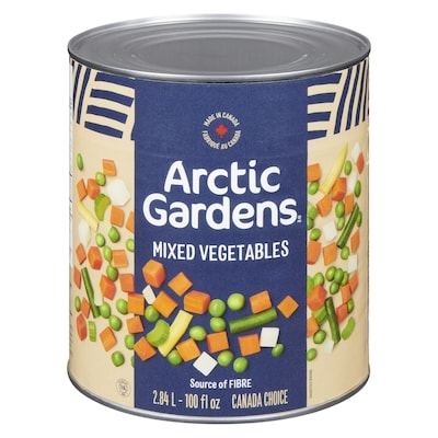 Arctic Gardens Mixed Vegetables 2.84 l, $0.40/100ml