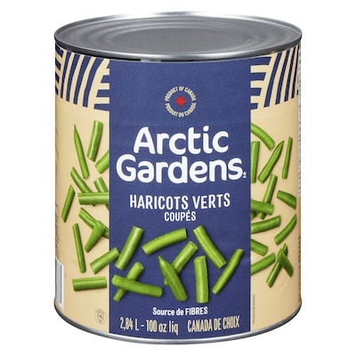 Arctic Gardens Haricots verts coupés 2.84 l, 0,40 $/100ml