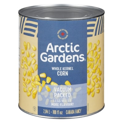 Arctic Gardens Whole Kernel Corn 2.84 l, $0.46/100ml