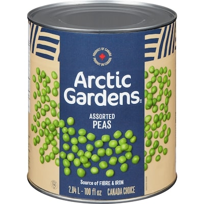 Arctic Gardens Assorted Peas 2.84 l, $0.48/100ml