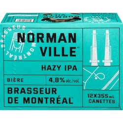 null Bière normanville hazy ipa (Pièce d’identité requise au moment du ramassage) 12x355.0 ml, 0,49 $/100ml