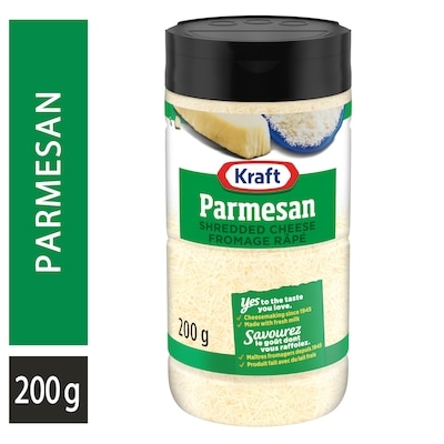 Kraft 100% Parmesan Shredded Cheese 0.2 kg, $5.00/100g