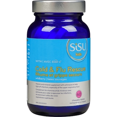 Sisu Kids Cold & Flu Rescue Wildberry 60 ea, $0.42/1ea