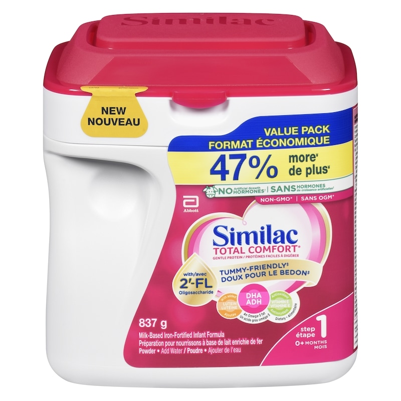 Total Comfort Baby Formula, Powder, 0+ Months, Pink