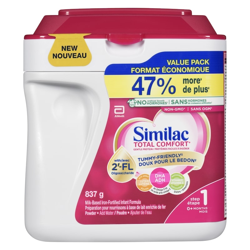 Total Comfort Baby Formula, Powder, 0+ Months, Pink