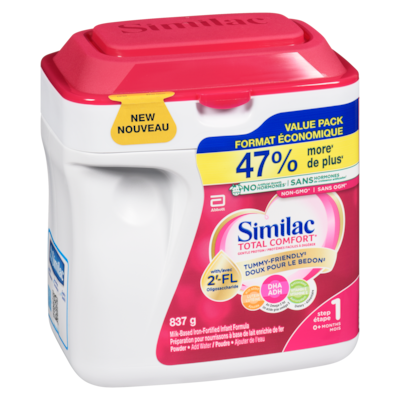 Total comfort, préparation pour nourrissons en poudre, 0+ mois, emballage rose