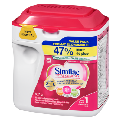 Total comfort, préparation pour nourrissons en poudre, 0+ mois, emballage rose