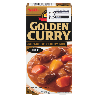 S&B Golden Curry Curry Roux Hot 92 g, $3.53/100g