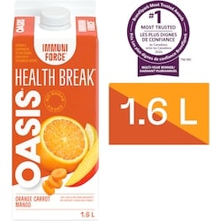 Oasis Health Break Orange Carrot Mango Juice 1.6 l, $0.41/100ml
