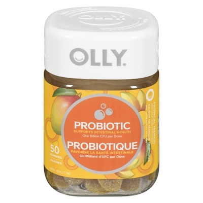OLLY Probiotic Supplement with Tropical Mango  50 ea, $0.59/1ea