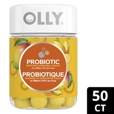 Probiotique Saveur de Mangue Tropicale 50 Bonbons de Gélatine
