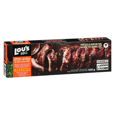 Tender Slow Roasted Pork Back Ribs Fully Cooked In Barbecue Sauce