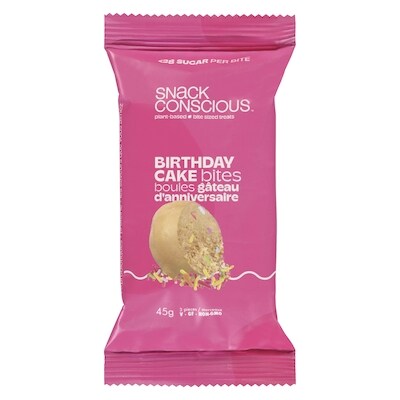 Snackconscious Birthday Cake Bites 45 g, $8.42/100g