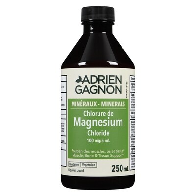 Adrien Gagnon Magnesium liquide 250 ml, 3,40 $/100ml