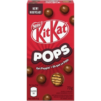 Nestlé KitKat Pops Milk Chocolaty Snacks Carton 12x70.0 g, $3.81/100g