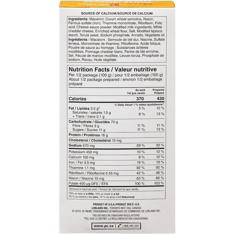 White Cheddar Deluxe Macaroni and Cheese Dinner