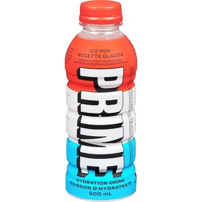 Prime Hydration Boisson d'hydratante sucette glacée 12x500.0 ml, 0,42 $/100ml