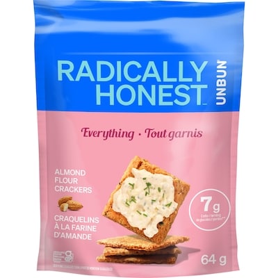 Unbun Almond Flour Protein Everything Crackers 64 g, $9.36/100g