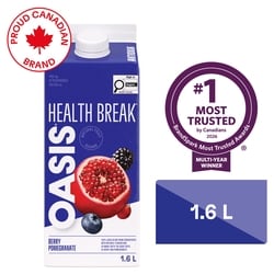 Oasis Berry Pomegranate Antioxidant Juice 1.6 l, $0.27/100ml