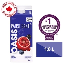 Oasis Jus antioxydant baies et grenade 1.6 l, 0,24 $/100ml