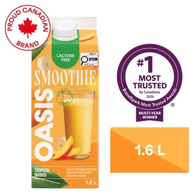 Oasis Smoothie Tropical Mango 1.6 l, $0.30/100ml