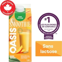 Oasis Mangue tropicale Smoothie 1.6 l, 0,37 $/100ml