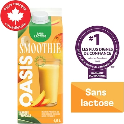 Oasis Mangue tropicale Smoothie 1.6 l, 0,41 $/100ml
