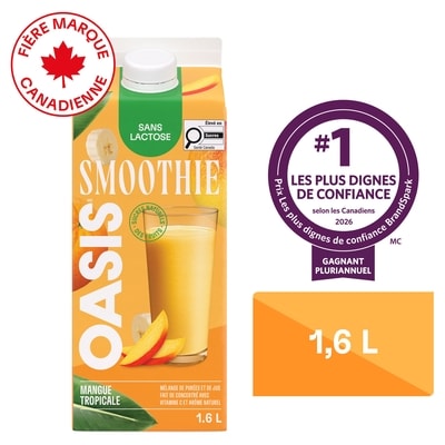 Oasis Mangue tropicale Smoothie 1.6 l, 0,27 $/100ml