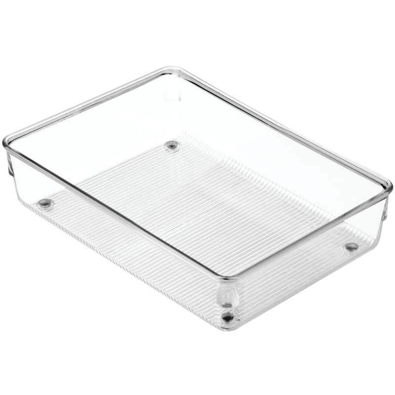 Stacking Organizing Bin, 6-in x 9-in x 2-in, Clear