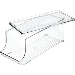 Fridge Organization Bin, Soda Can Holder, Clear