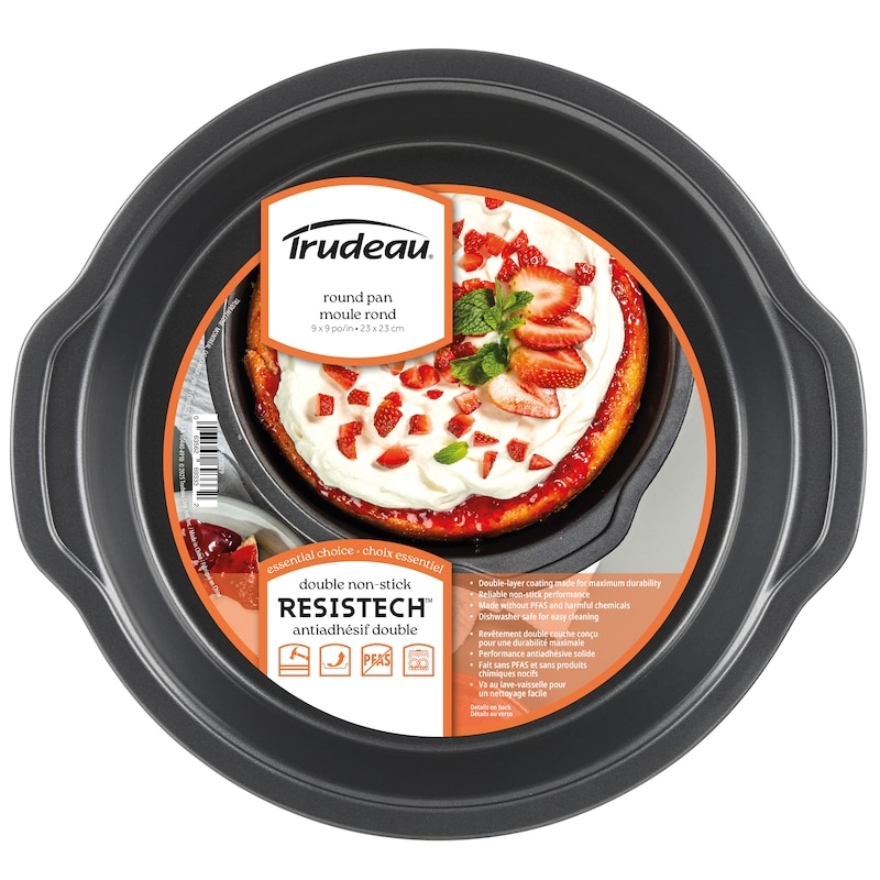 Resistech Round Cake Pan 9" Metal 0.6MM