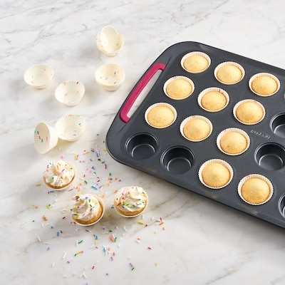 Ensemble de 24 mini moules à muffin confetti