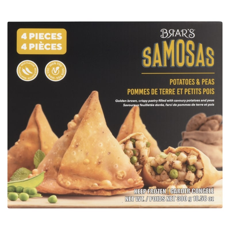 Samosas Potatoes & Peas Mild Flavour