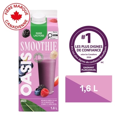 Oasis Smoothie aux baies 1.6 l, 0,27 $/100ml