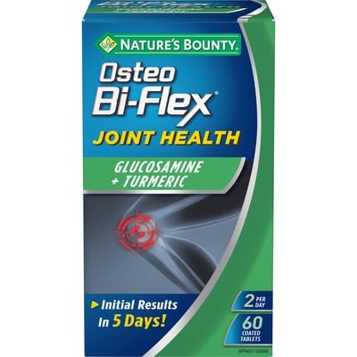 Nature's Bounty Nature's Bounty With Glucosamine + Turmeric 60 ea, $0.47/1ea