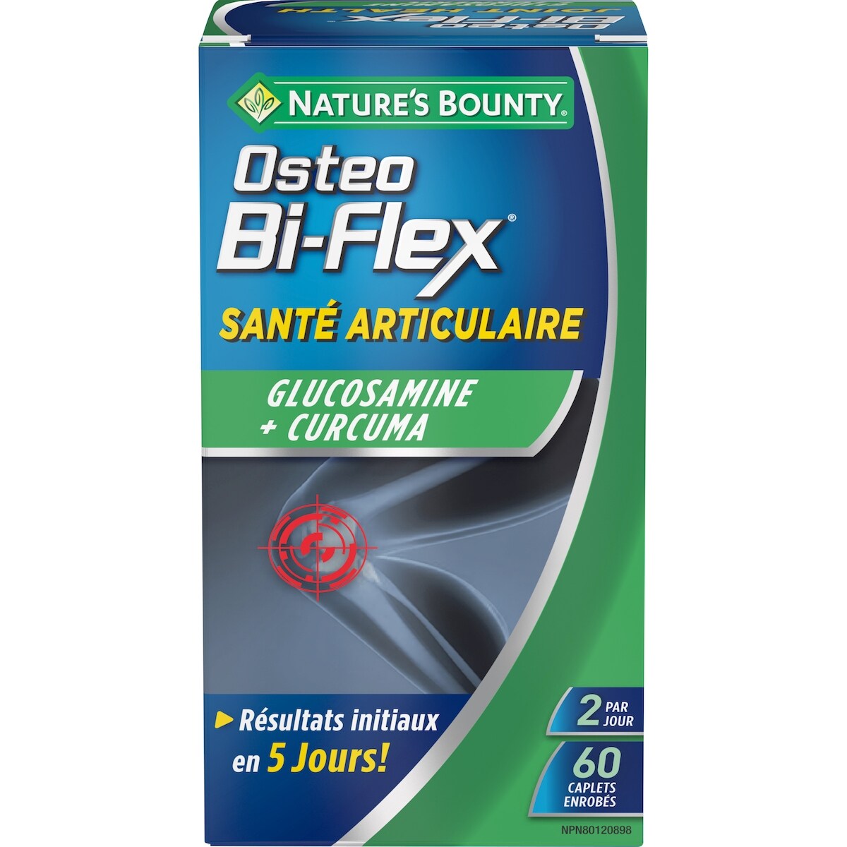 Nature’s Bounty Santé articulaire glucosamine + curcuma 60 ea, 0,55 $/1ch