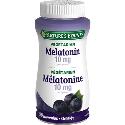 Nature’s Bounty Les gélifiés de mélatonine aident à rétablir le cycle veille-sommeil 90 ea, 0,19 $/1ch