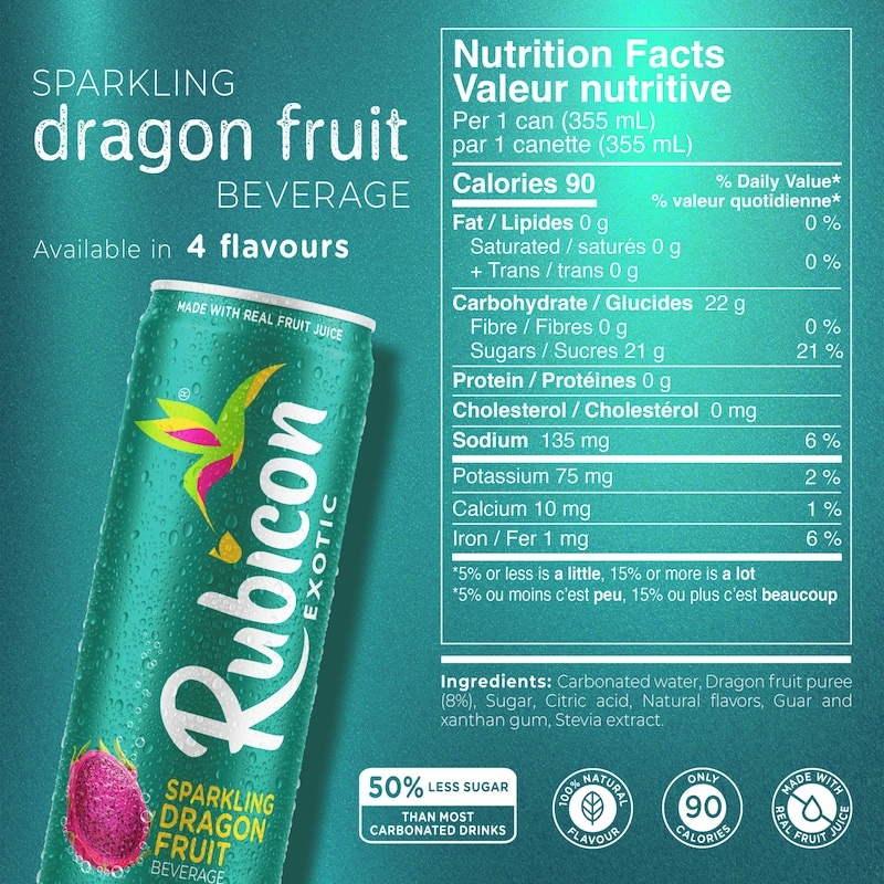Sparkling Dragon Fruit Beverage 