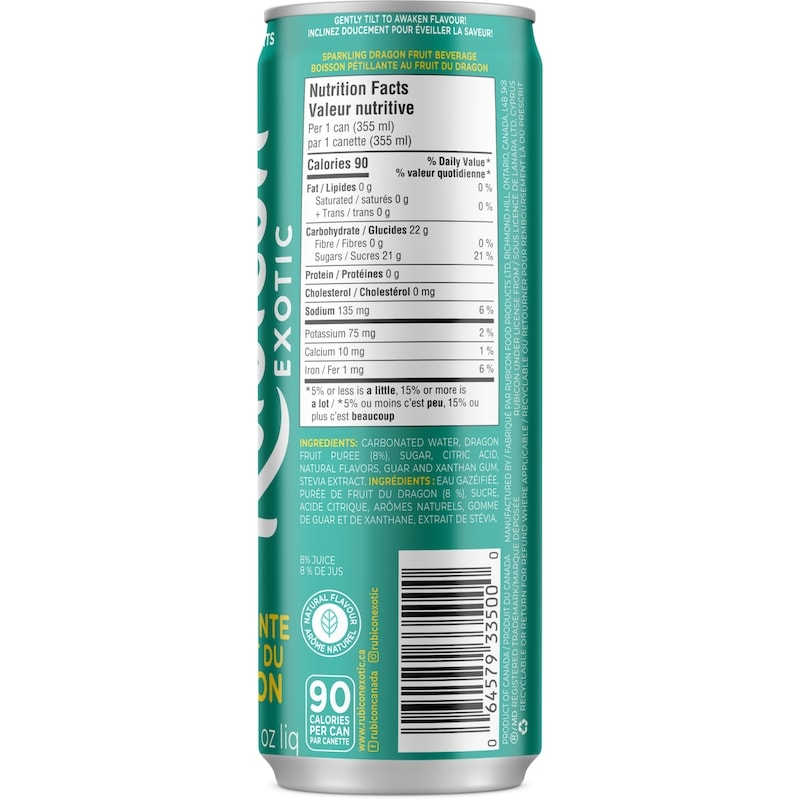 Sparkling Dragon Fruit Beverage 