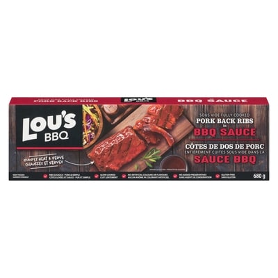 Lous BBQ Pork Back Rib 680 g, $2.35/100g