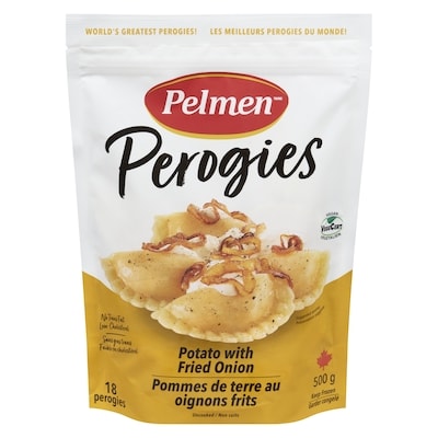 Pelmen Potato Onions Perogies 500 g, $1.10/100g