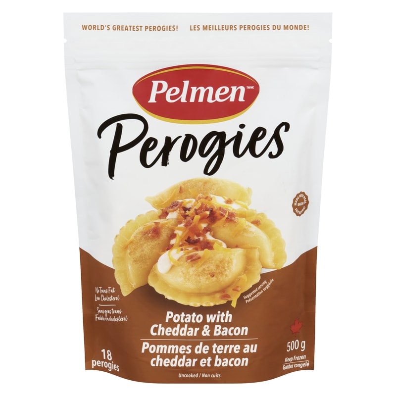 Potato Cheddar & Bacon Perogies