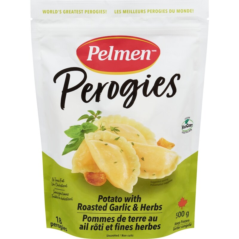Potato Garlic And Herbs Perogies