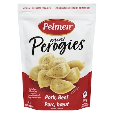 Pelmen Pork, Beef Mini Perogies 500 g, $1.10/100g