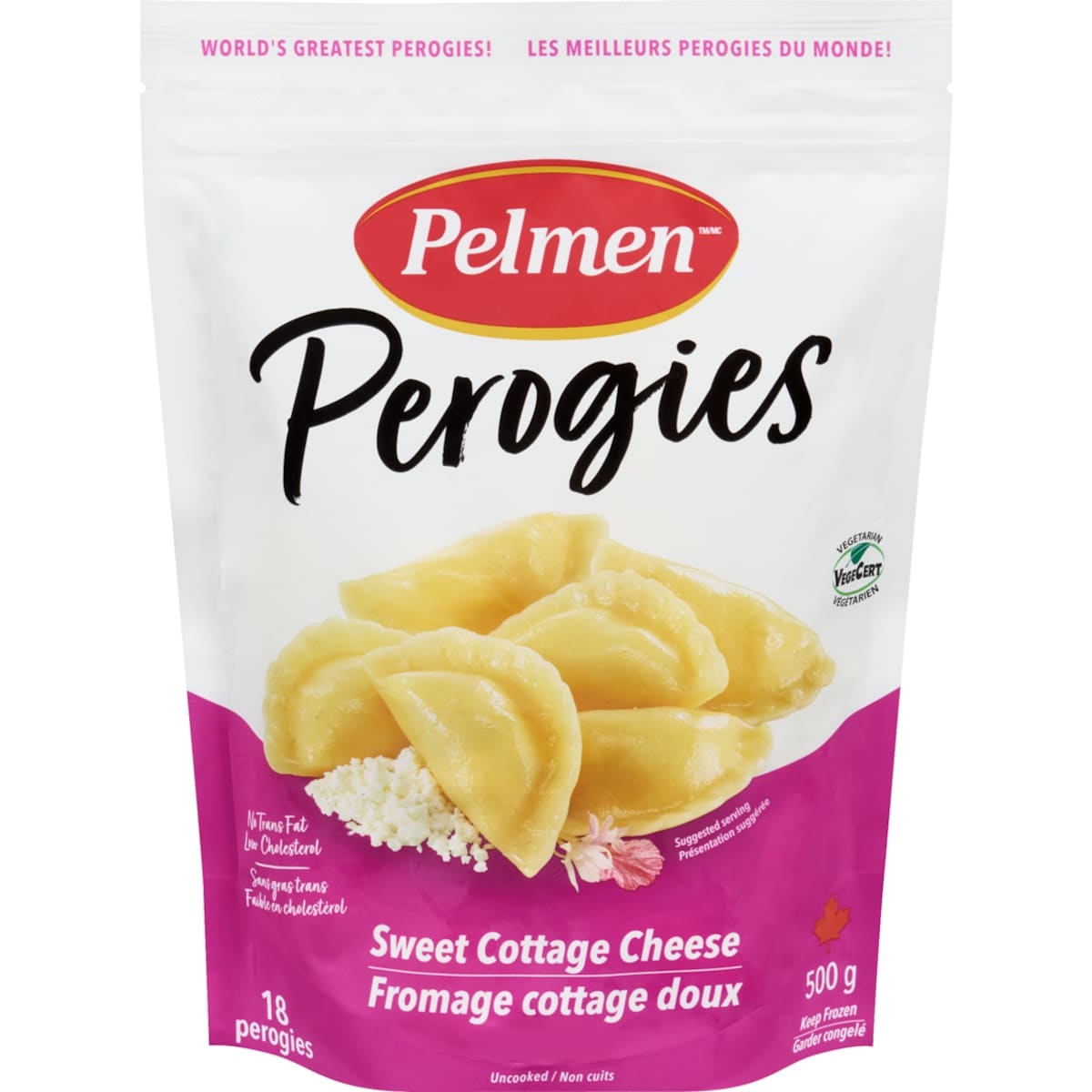Pelmen Sweet Cottage Cheese Perogies 500 g, $1.10/100g