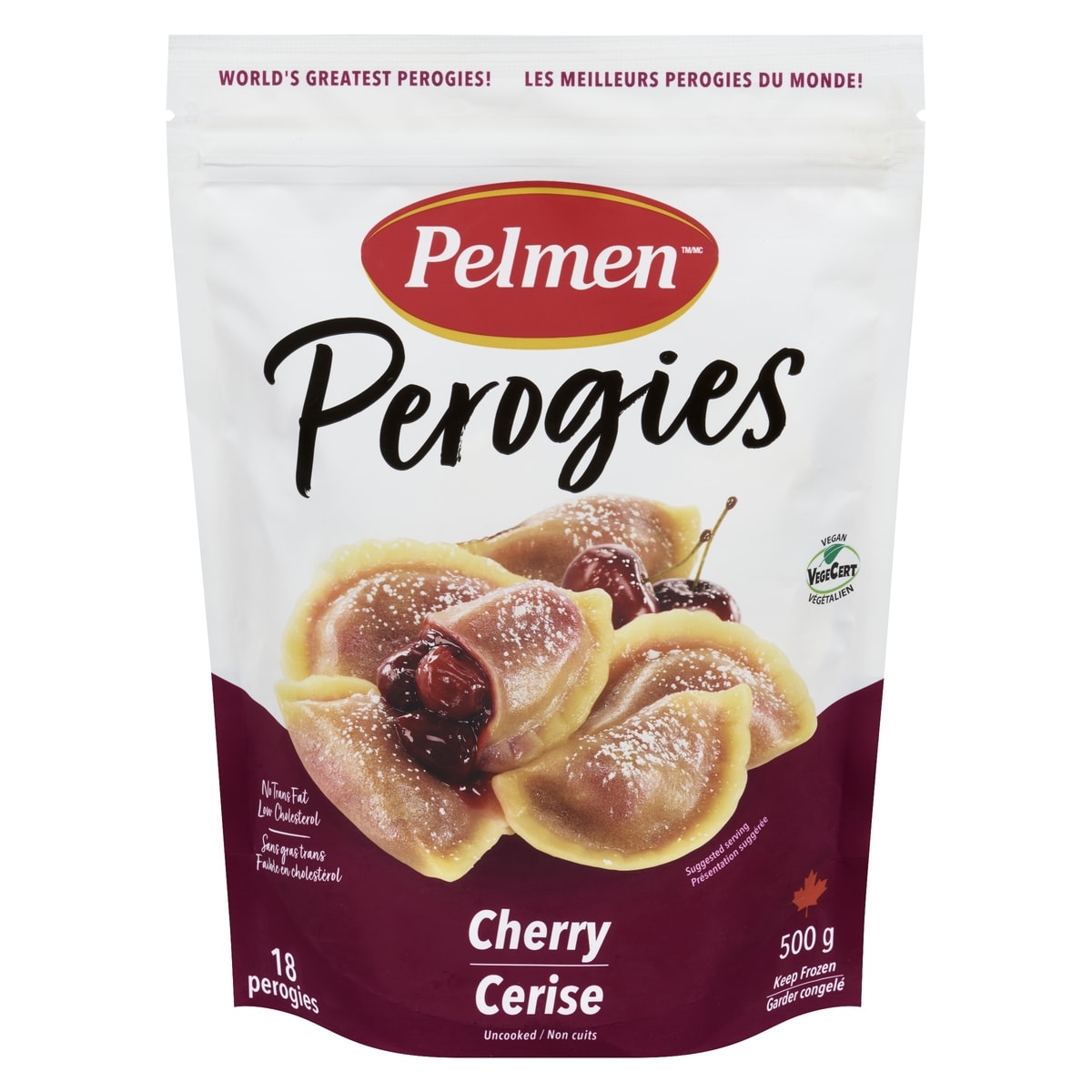 Pelmen Perogies Cherry 500 g, $1.30/100g