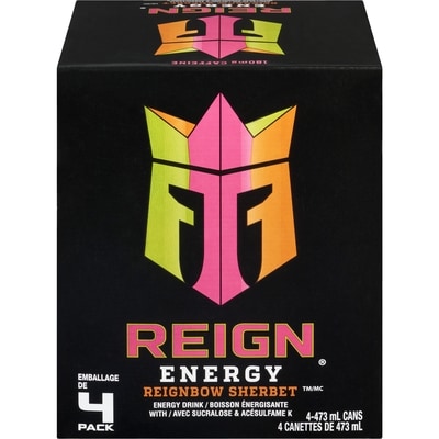 Reign Reignbow Sherbet 4x473.0 ml, $0.53/100ml