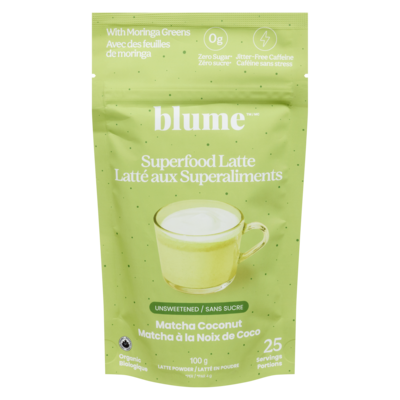 Blume Superfood Latte Powder Matcha Coconut 100 g, $24.99/100g
