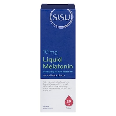 Sisu Liquid Melatonin 10 Mg Natural Black Cherry 59 ml, $42.36/100ml