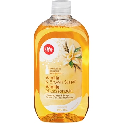 Life Brand Vanilla and Brown Sugar Foaming Hand Soap 950 ml, $0.42/100ml
